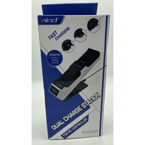 Dual Fast Charging Station For P5 Controller White / Black Excludes Controllers - Picture 5 of 5